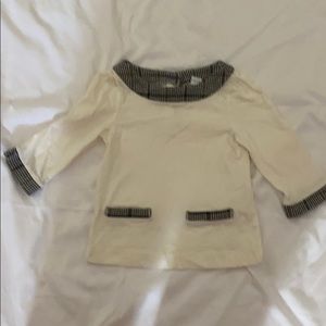 Janie and Jack like new houndstooth detail shirt